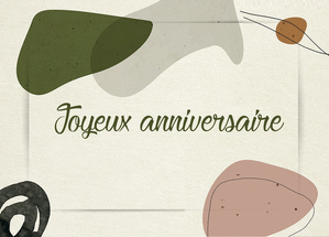 Carte postale anniversaire original